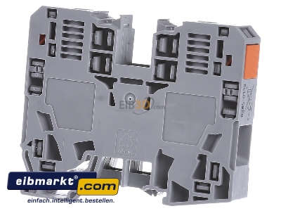 Frontansicht WAGO Kontakttechnik 285-135 Durchgangsklemme 6-35mmq grau 