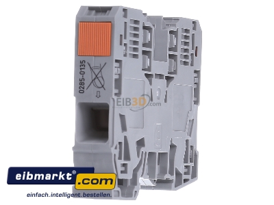 Ansicht links WAGO Kontakttechnik 285-135 Durchgangsklemme 6-35mmq grau 