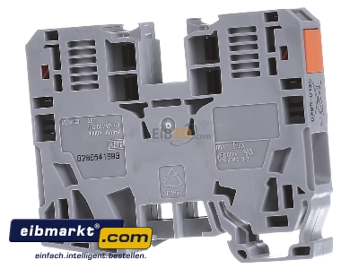Ansicht hinten WAGO Kontakttechnik 285-135 Durchgangsklemme 6-35mmq grau 