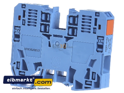 Frontansicht WAGO Kontakttechnik 285-134 Durchgangsklemme 6-35qmm blau 