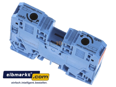 View up front WAGO Kontakttechnik 285-134 Feed-through terminal block 16mm 125A 
