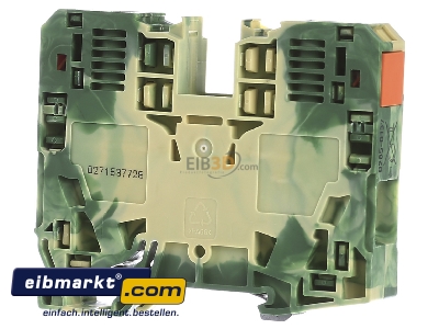 Front view WAGO Kontakttechnik 285-137 Ground terminal block 1-p 16mm 
