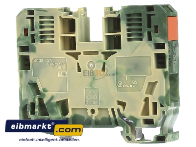 Back view WAGO Kontakttechnik 285-137 Ground terminal block 1-p 16mm 
