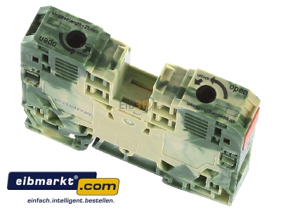 View up front WAGO Kontakttechnik 285-137 Ground terminal block 1-p 16mm 
