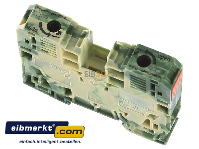 Top rear view WAGO Kontakttechnik 285-137 Ground terminal block 1-p 16mm 
