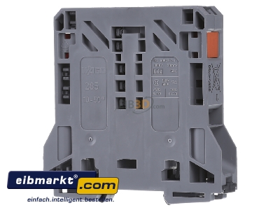 Front view WAGO Kontakttechnik 285-150 Feed-through terminal block 20mm 150A
