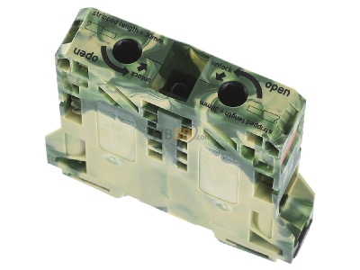 Top rear view WAGO 285-157 Ground terminal block 1-p 20mm 
