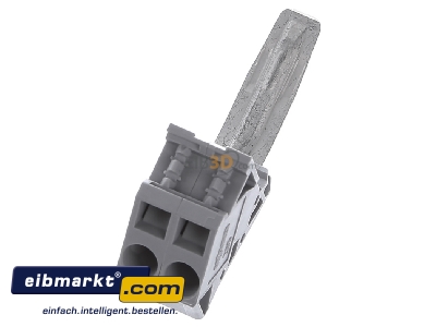 Ansicht oben vorne WAGO Kontakttechnik 285-447 Potenzialabgriff f.50qmm Klemmen grau 