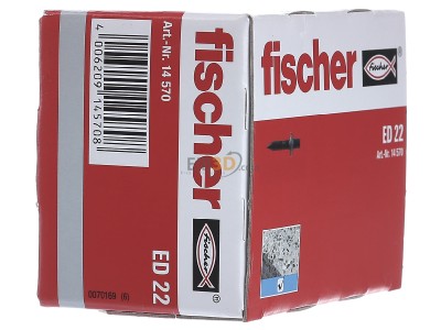 Ansicht links Fischer DE ED 22 Einschlagnagel 