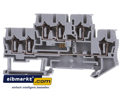 Front view Phoenix Contact STTB 2,5-TWIN Feed-through terminal block 5,2mm 22A 
