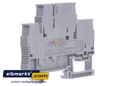 View on the right Phoenix Contact STTB 2,5-TWIN Feed-through terminal block 5,2mm 22A 
