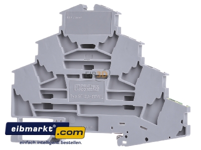 Back view Phoenix Contact ST 2,5-PE/3L Feed-through terminal block - 
