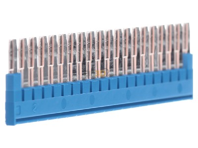 View on the right Phoenix FBS 20-5 BU Cross-connector for terminal block 20-p 
