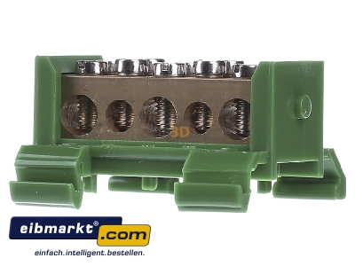 Back view Spelsberg KLS PE 35 Rail terminal bar 1-p screw clamp
