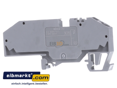 Back view WAGO Kontakttechnik 282-699 Feed-through terminal block 8mm 41A
