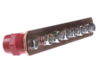 View on the left Dehn+S�hne PAS I 6AP M10 CU Potential equilisation bar/Ground 
