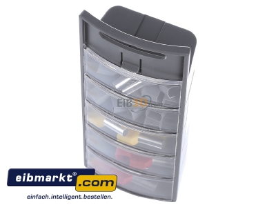 Ansicht oben vorne Phoenix Contact AI-TWIN SORTI BOX GY Sorti-Box, best�ckt mit TW IN-Aderendh�lsen (Ke 