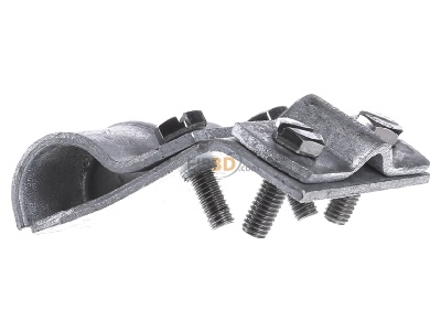 View on the right Dehn 339 010 Gutter clamp for lightning protection 
