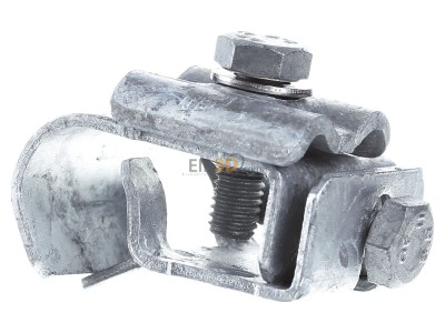 Front view Dehn 339 050 Gutter clamp for lightning protection 
