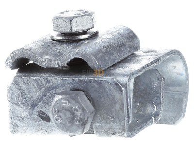 View on the right Dehn 339 050 Gutter clamp for lightning protection 

