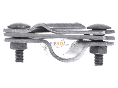 Front view Dehn 620 015 Connection clamp for earth rods 20 mm 

