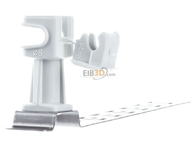 View on the left Dehn 204 179 Roof holder for lightning protection 
