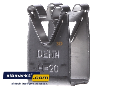 Front view Dehn+Shne 207 009 Holder for lightning protection
