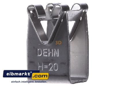 Back view Dehn+Shne 207 009 Holder for lightning protection
