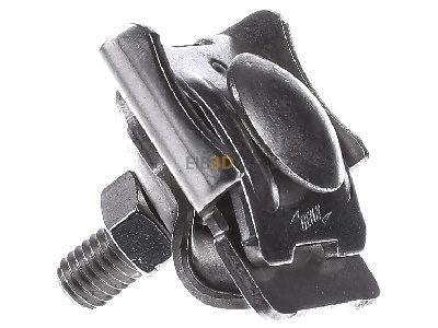 View on the left Dehn 365 039 Rebate clamp for lightning protection 

