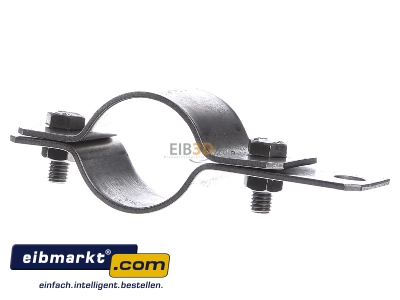 Front view Dehn+Shne 410 349 Earthing pipe clamp 42,4mm
