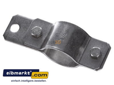 Top rear view Dehn+Shne 410 349 Earthing pipe clamp 42,4mm
