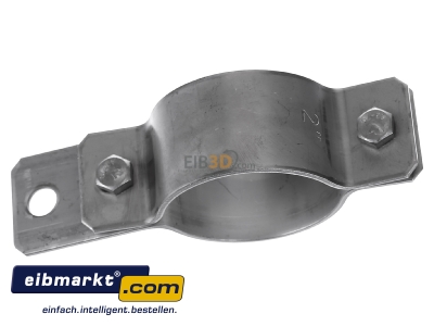 Top rear view Dehn+Shne 410 379 Earthing pipe clamp 60,3mm
