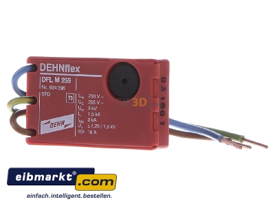 Front view Dehn+Shne DFL M 255 Surge protection device 230V 2-pole
