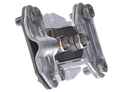 View on the left Dehn 453 100 Lightning protection disconnect clamp 
