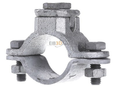 Ansicht hinten Dehn+Shne 407 114 Erdungsrohrschelle D 42,4mm TG/tZn 