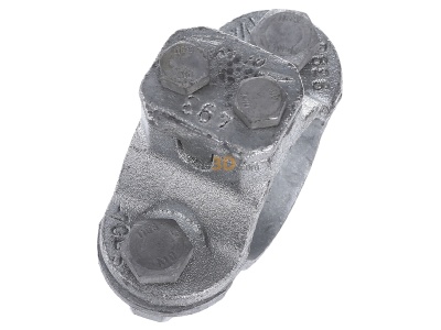 Ansicht oben links Dehn+Shne 407 114 Erdungsrohrschelle D 42,4mm TG/tZn 