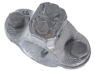 Ansicht oben hinten Dehn+Shne 407 114 Erdungsrohrschelle D 42,4mm TG/tZn 