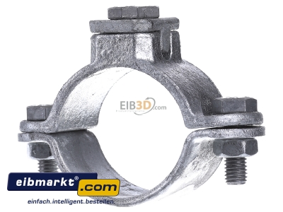 Back view Dehn+Shne 407 200 Earthing pipe clamp 60,3mm
