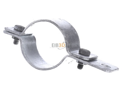 Front view Dehn 410 200 Earthing pipe clamp 60,3mm 
