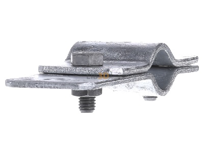 View on the right Dehn 410 012 Earthing pipe clamp 21,3mm 
