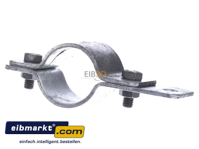 Front view Dehn+Shne 410 114 Earthing pipe clamp 42,4mm
