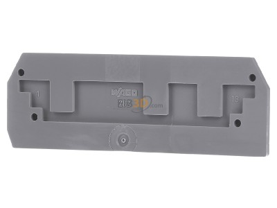 Front view WAGO 282-308 End/partition plate for terminal block 
