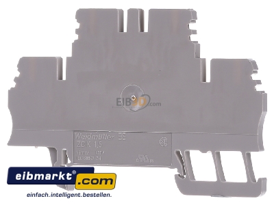 Back view Weidmller ZDK 1.5 Feed-through terminal block 3,5mm 17,5A
