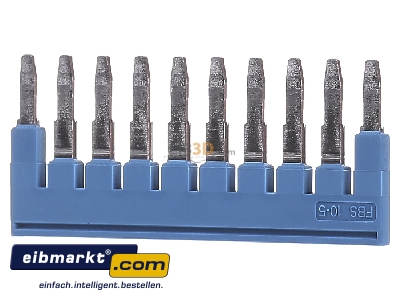 Frontansicht Phoenix Contact FBS 10-5 BU Querverbinder/Br�cke f�r R eihenklemme 
