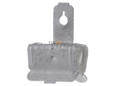 Front view Erico 4H58I Flange clip 8...14mm spring steel 
