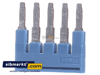 Frontansicht Phoenix Contact FBS  5-5 BU Querverbinder/Br�cke f�r R eihenklemme 