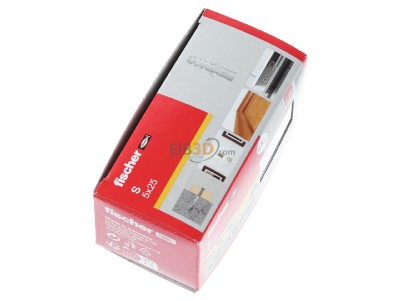 View top left Fischer DE S 5 Expanding plug 5x25mm 
