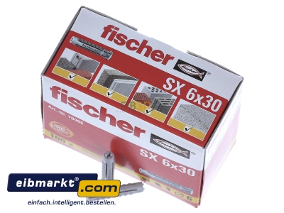 View up front Fischer Deutschl. SX 6x30 Universal anchor plug 6x30mm
