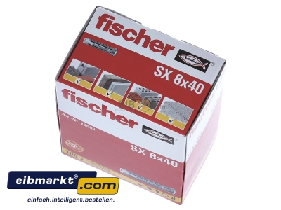 View up front Fischer Deutschl. SX 8 Universal anchor plug 8x40mm - 

