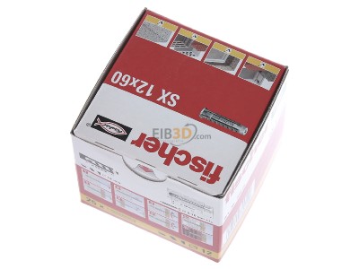 Top rear view Fischer DE SX 12 Expanding plug 12x60mm 
